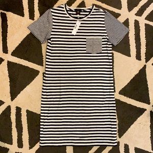 J.Crew T-Shirt Dress in Stripe Mix | Size XXS NWT